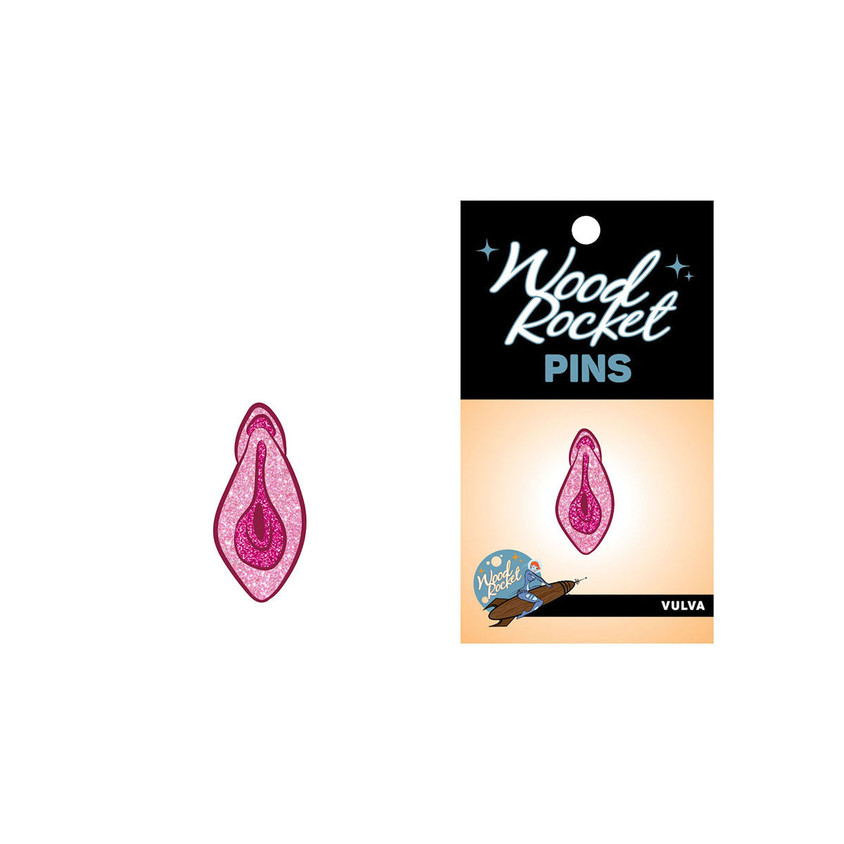 Woodrocket Vulva Pin
