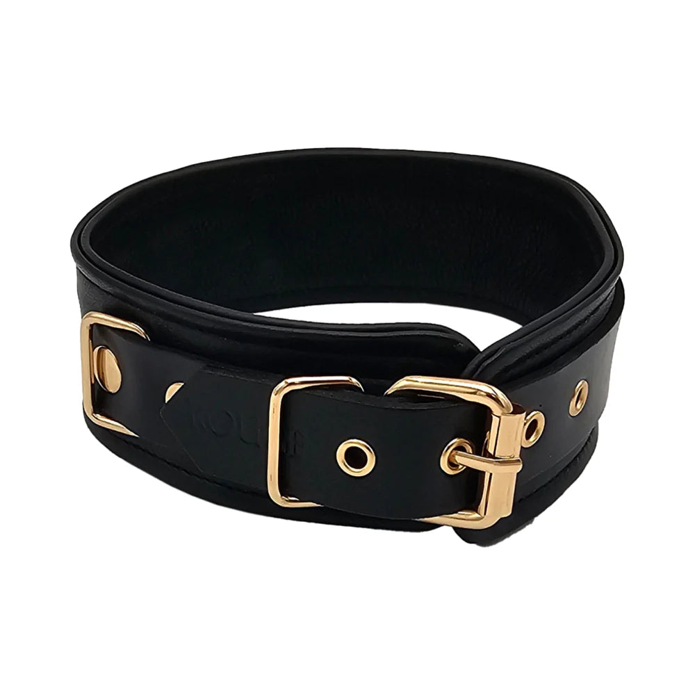 Rouge Black Leather Collar