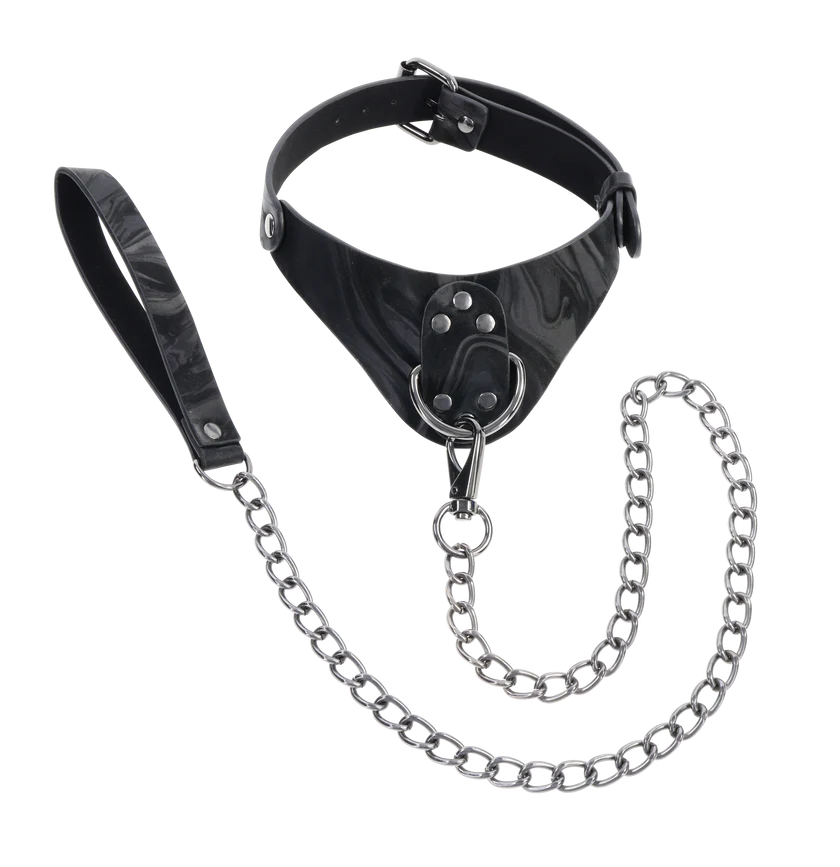 Velvet Noir Collar & Leash