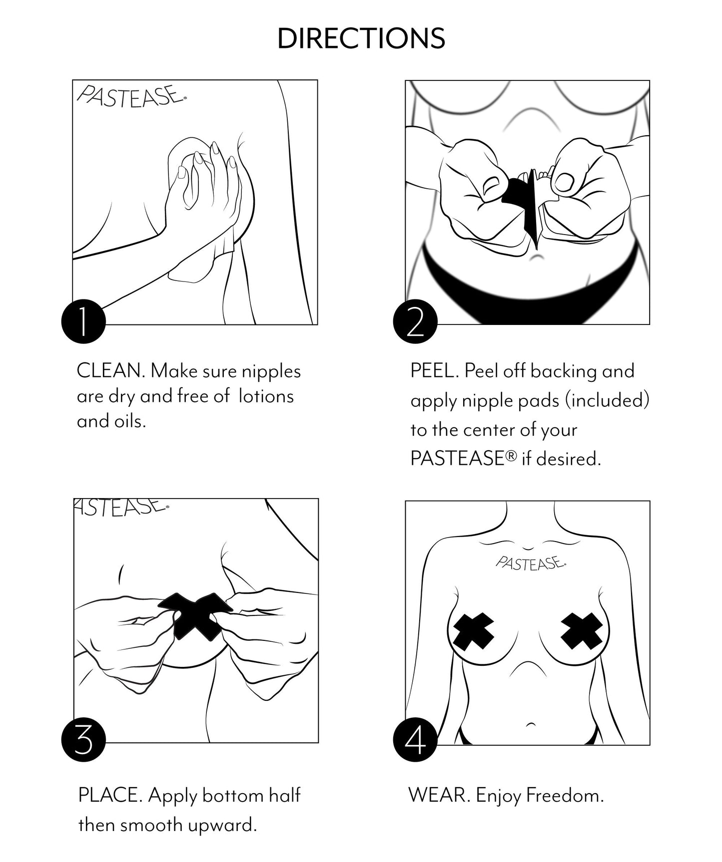 Pastease - Different Nipple Pasties
