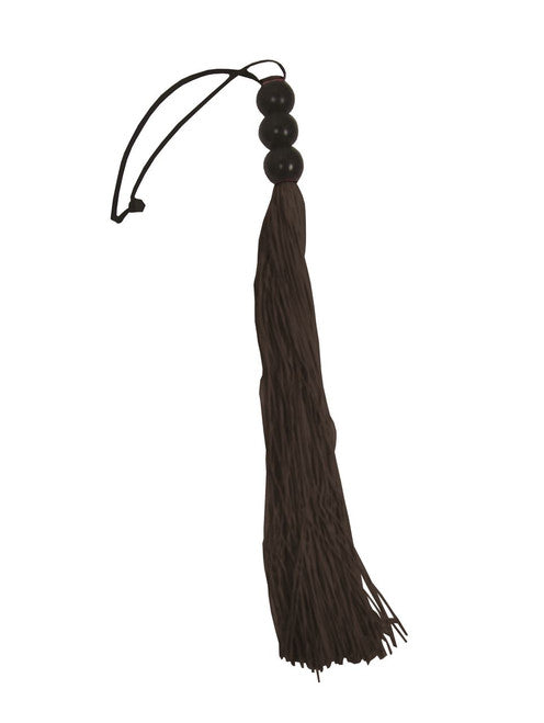 S&M Rubber Whip Medium 14" Black