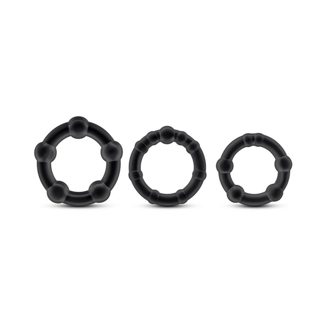 Stay Hard Beaded Cockrings 3pc Set