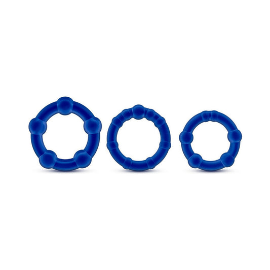Stay Hard Beaded Cockrings 3pc Set