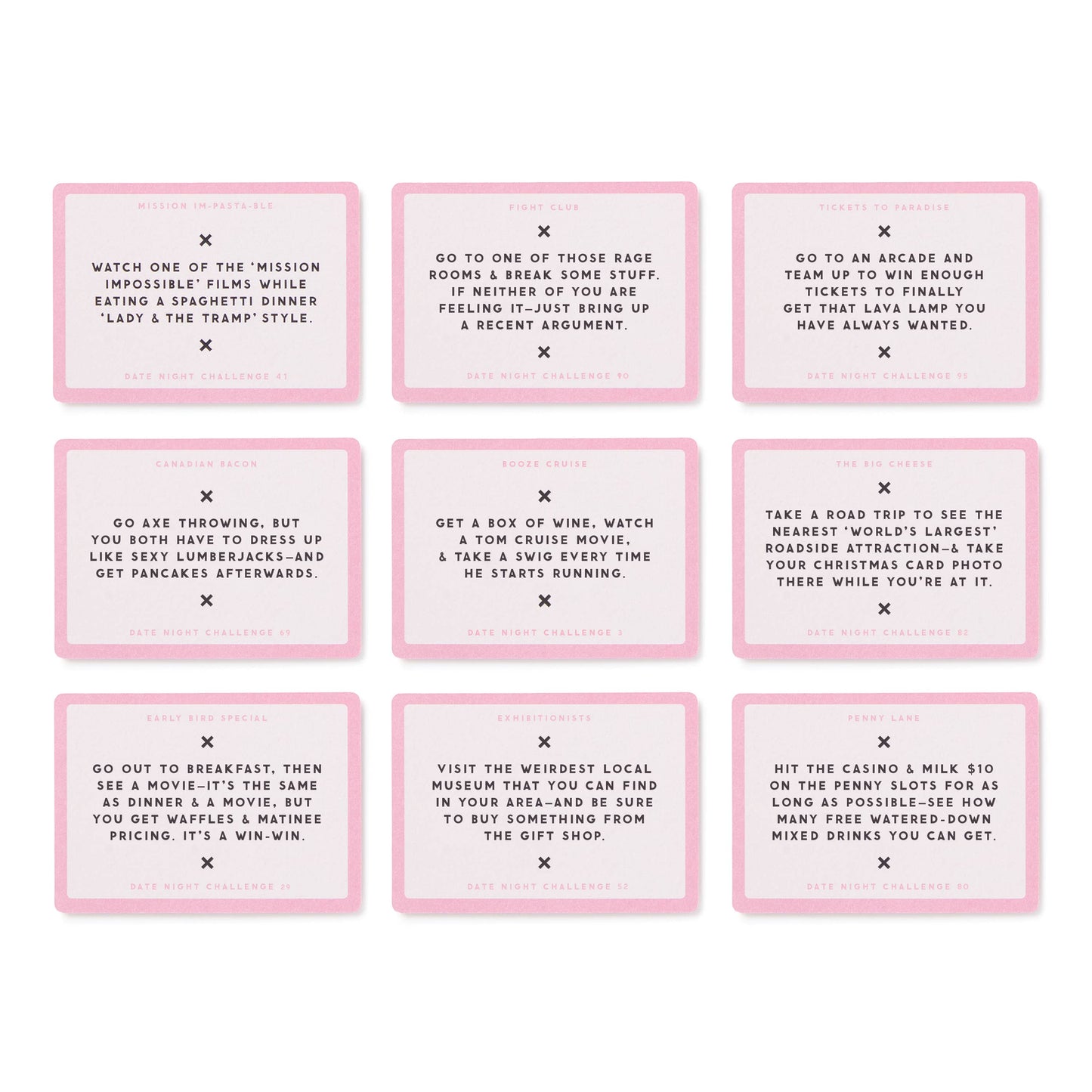 Date Night Challenge Cards