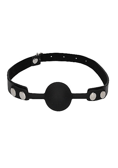 SiliconeBall Gag w/ Leather Straps