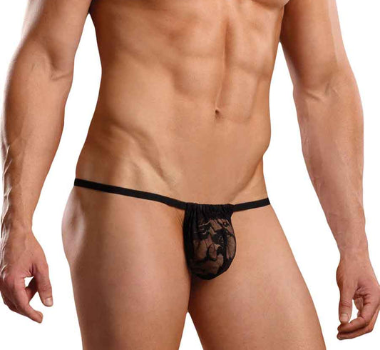 Floral Lace G-String Posing Strap