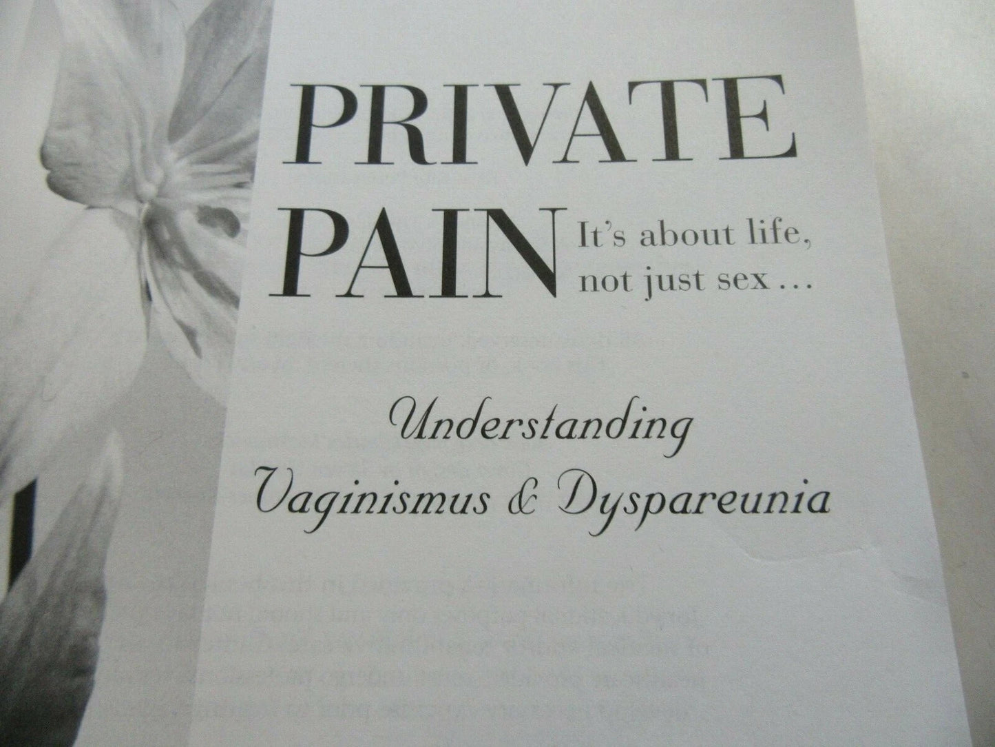 Private Pain: It's About Life, not just about sex...