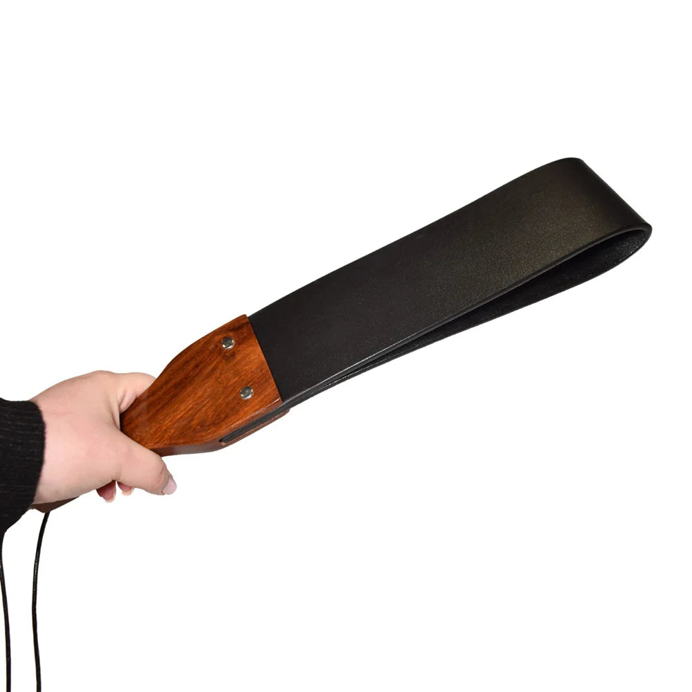 Prowler Leather and Wood Flapper Paddle