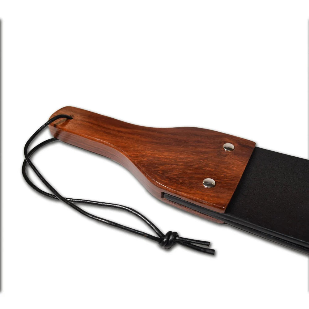 Prowler Leather and Wood Flapper Paddle