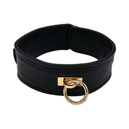 Rouge Black Leather Collar
