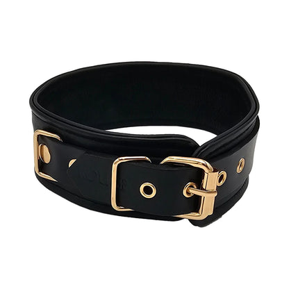 Rouge Black Leather Collar