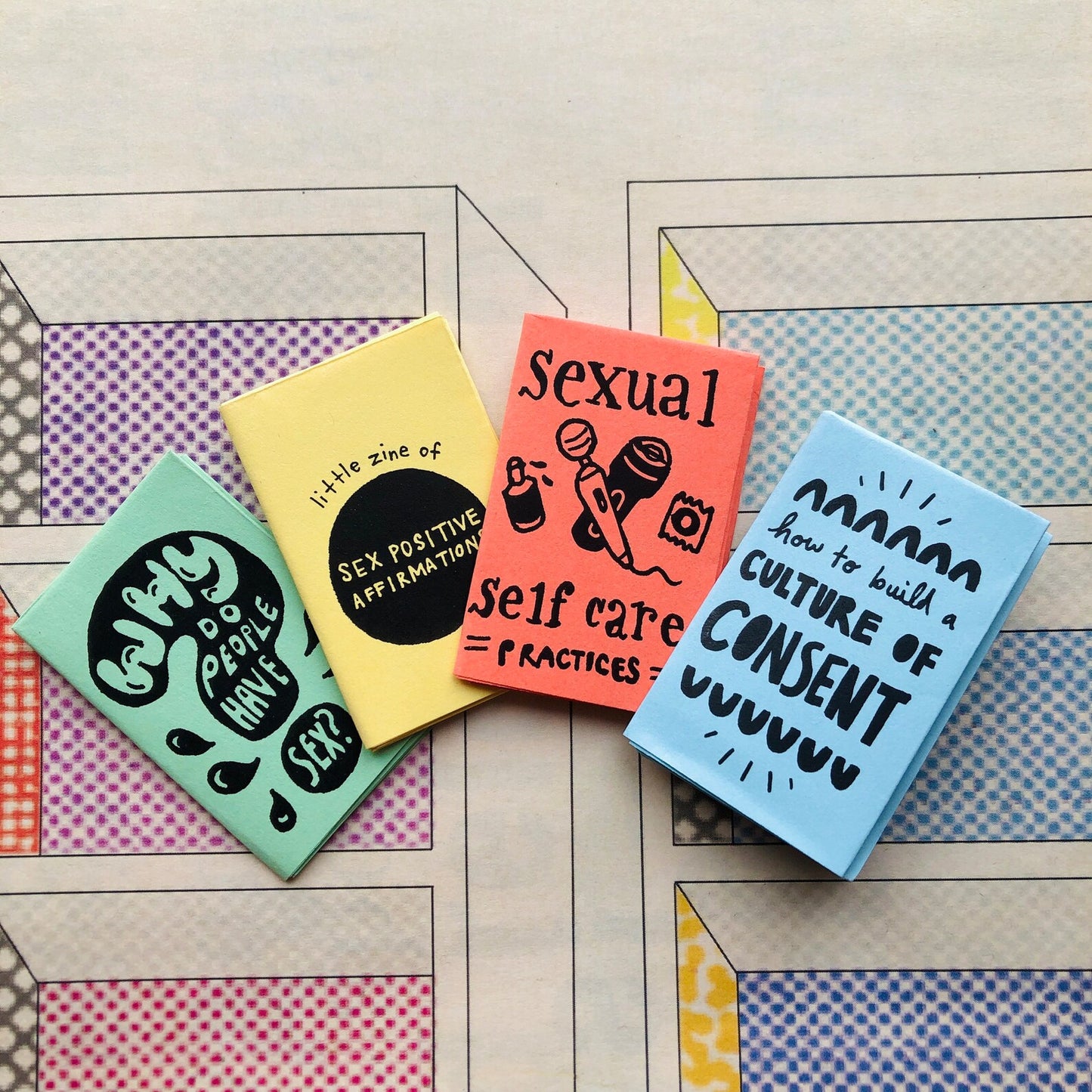 Tiny Sex-Positive Zines - Set of 4