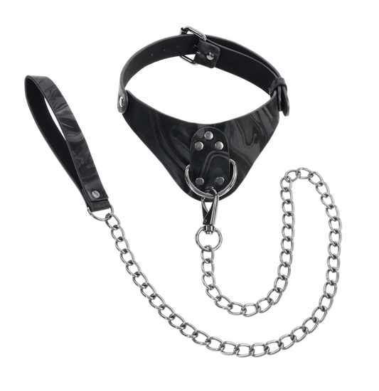 Velvet Noir Collar & Leash