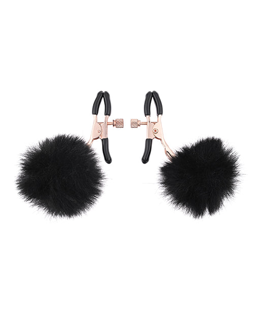 Puff Nipple Clamps Black