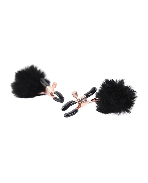 Puff Nipple Clamps Black