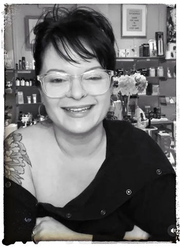 Photograph of the owner of Please, an educated pleasure shop. The best sex store in Brooklyn.